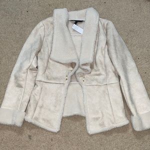 Shearling Drape coat